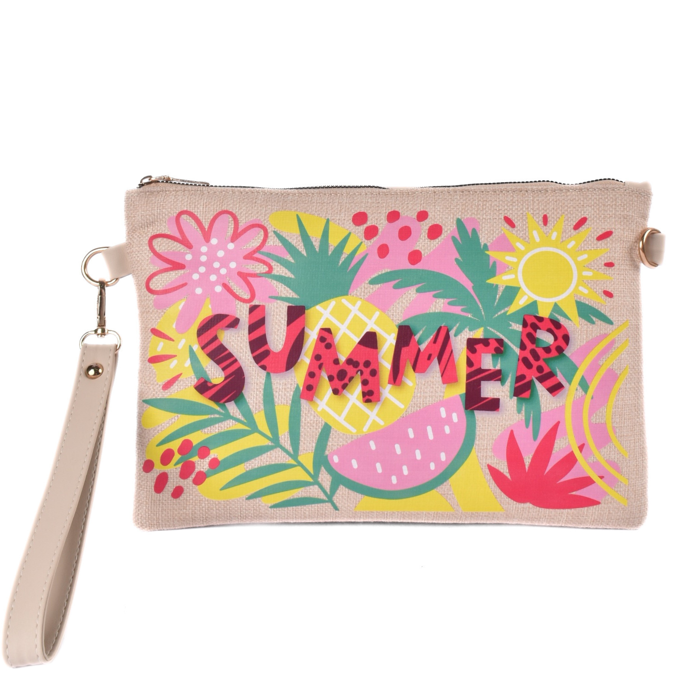 Tropical Summer Print Clutch Colorful Summer Melouk