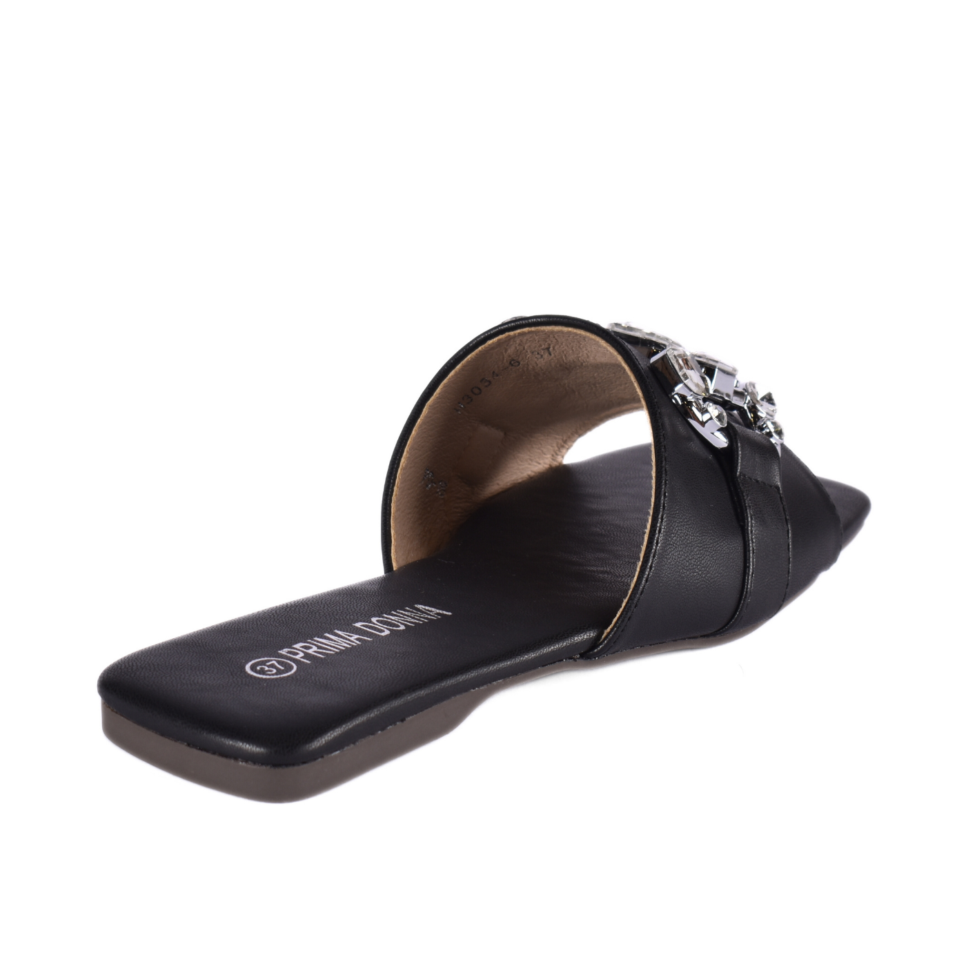 Embellished Brown Slide Slipper Melouk