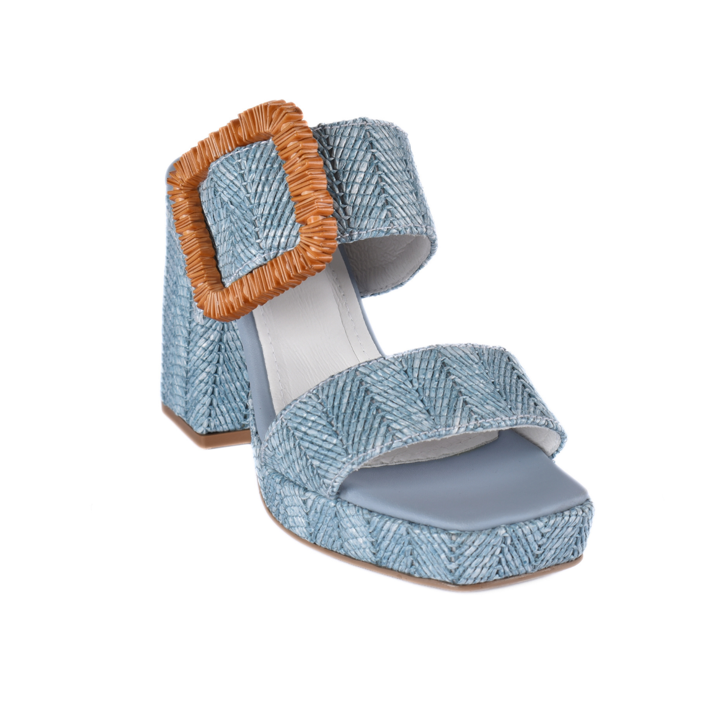 High Heel Slipper Light blue Melouk