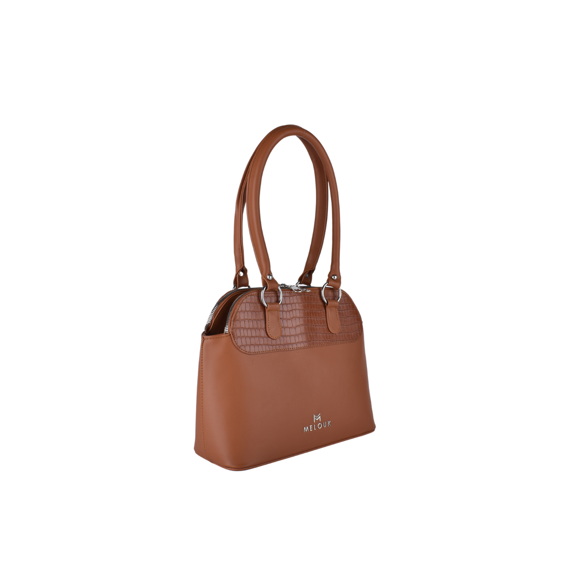 Embossed Leather Shoulder Bag