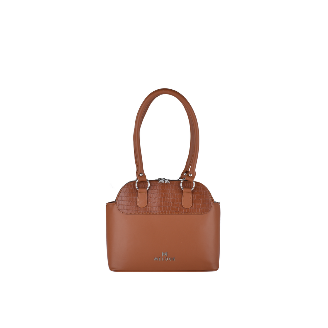 Embossed Leather Shoulder Bag