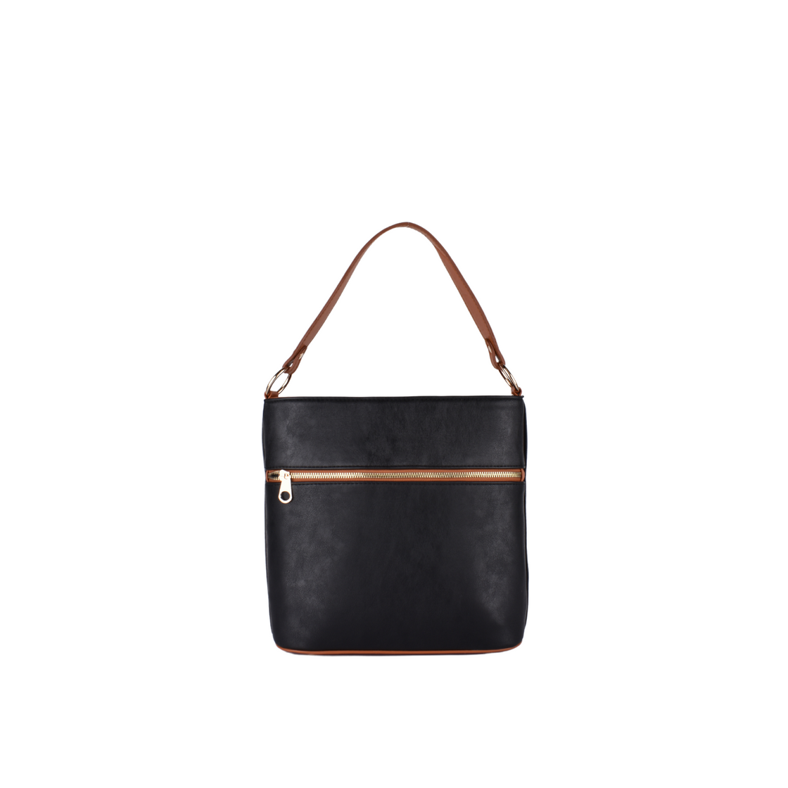 Leather Shoulder Bag With Handle