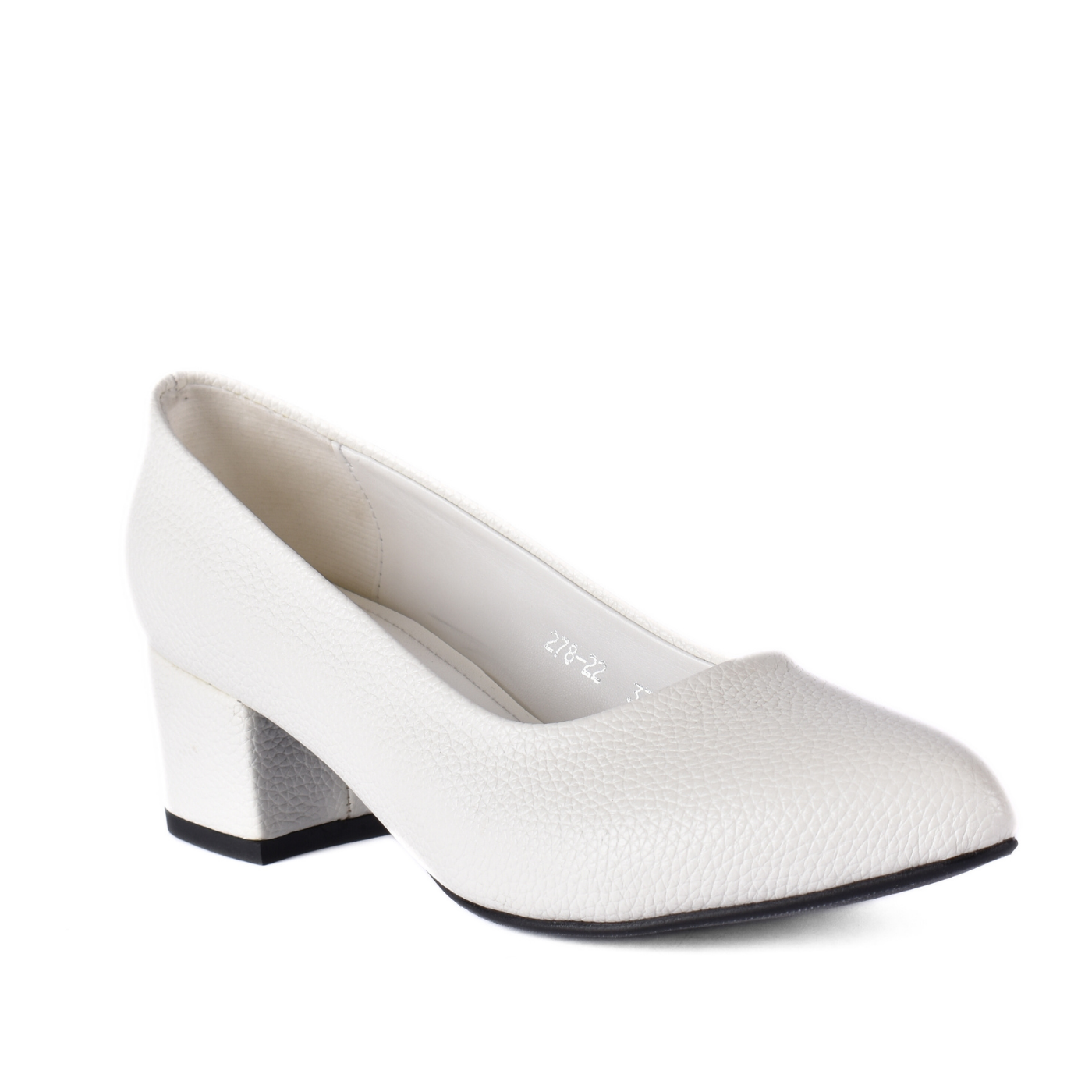 Basic Heeled Shoe White Melouk