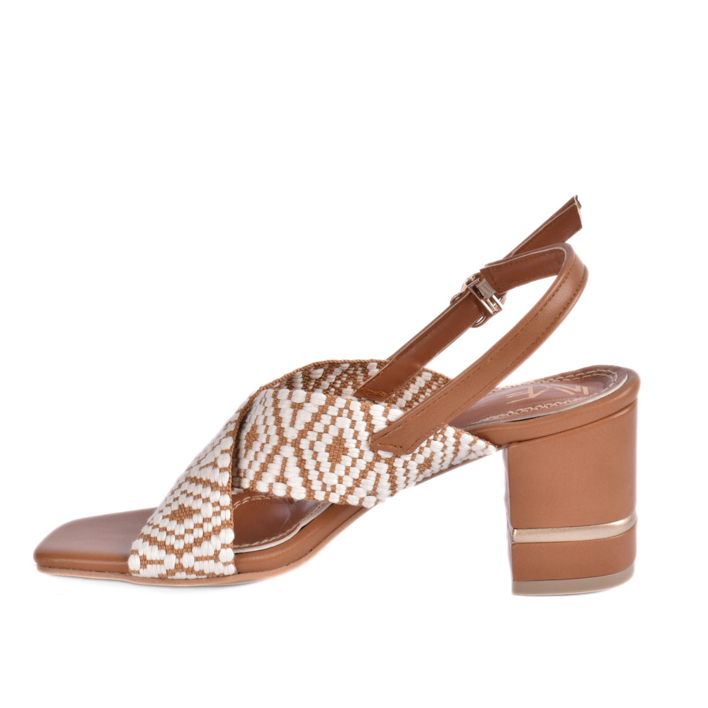 Elegant Cross-Strap Sandal Featuring A Beautifully Embellished Strap Melouk