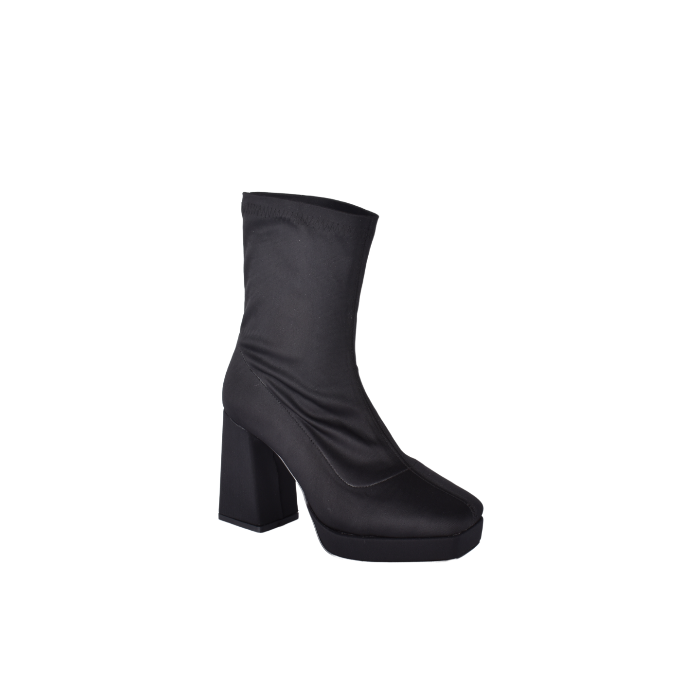 Heeled Platform Half Boot