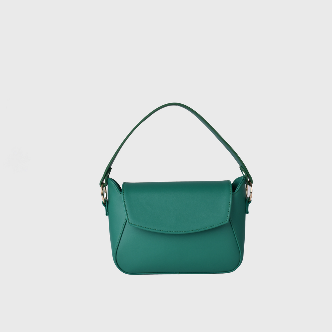 Green  Leather Cross Body Bag