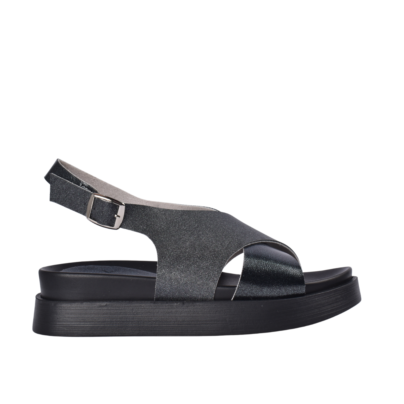 Double buckle strap sandals