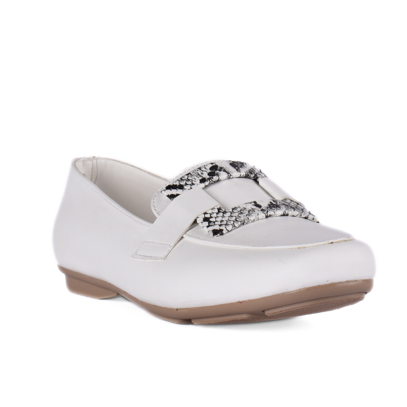 Everyday Leather Slip On Shoe White Melouk