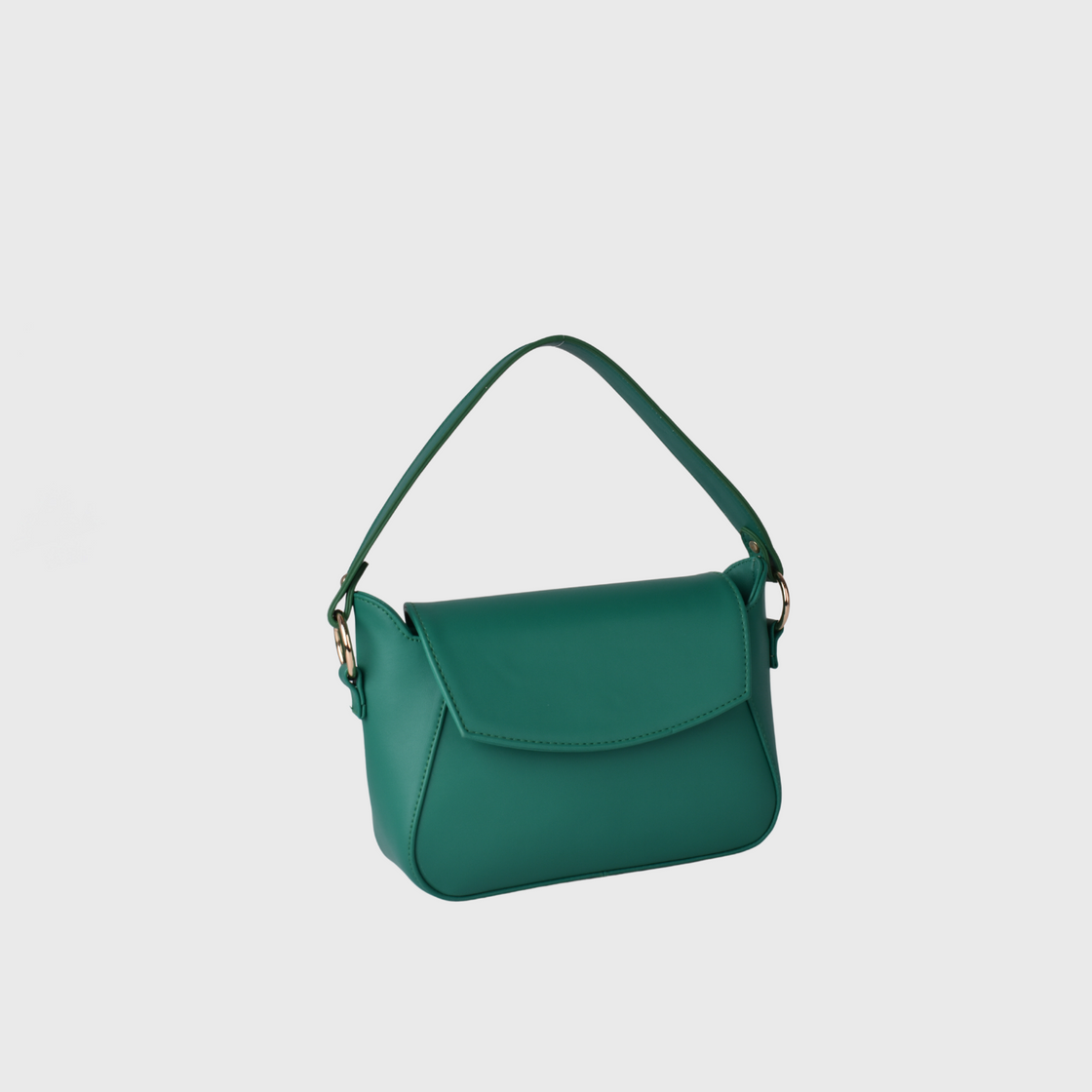 Green  Leather Cross Body Bag