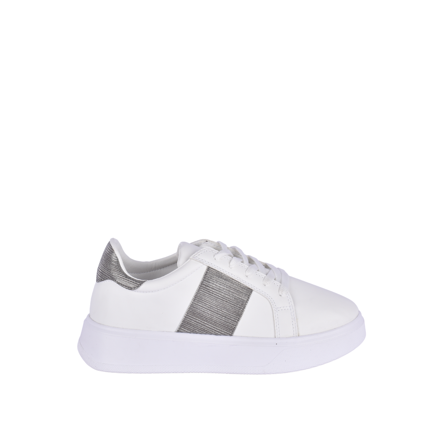 Fashionable Sneaker With Trims Gray Melouk