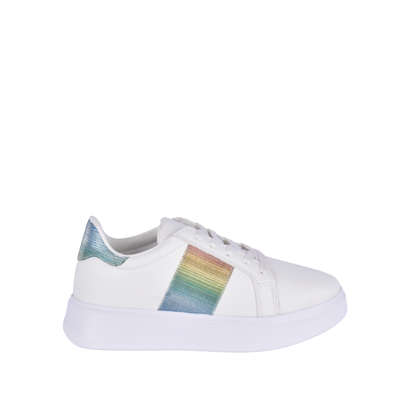 Fashionable Sneaker With Trims Multi color Melouk