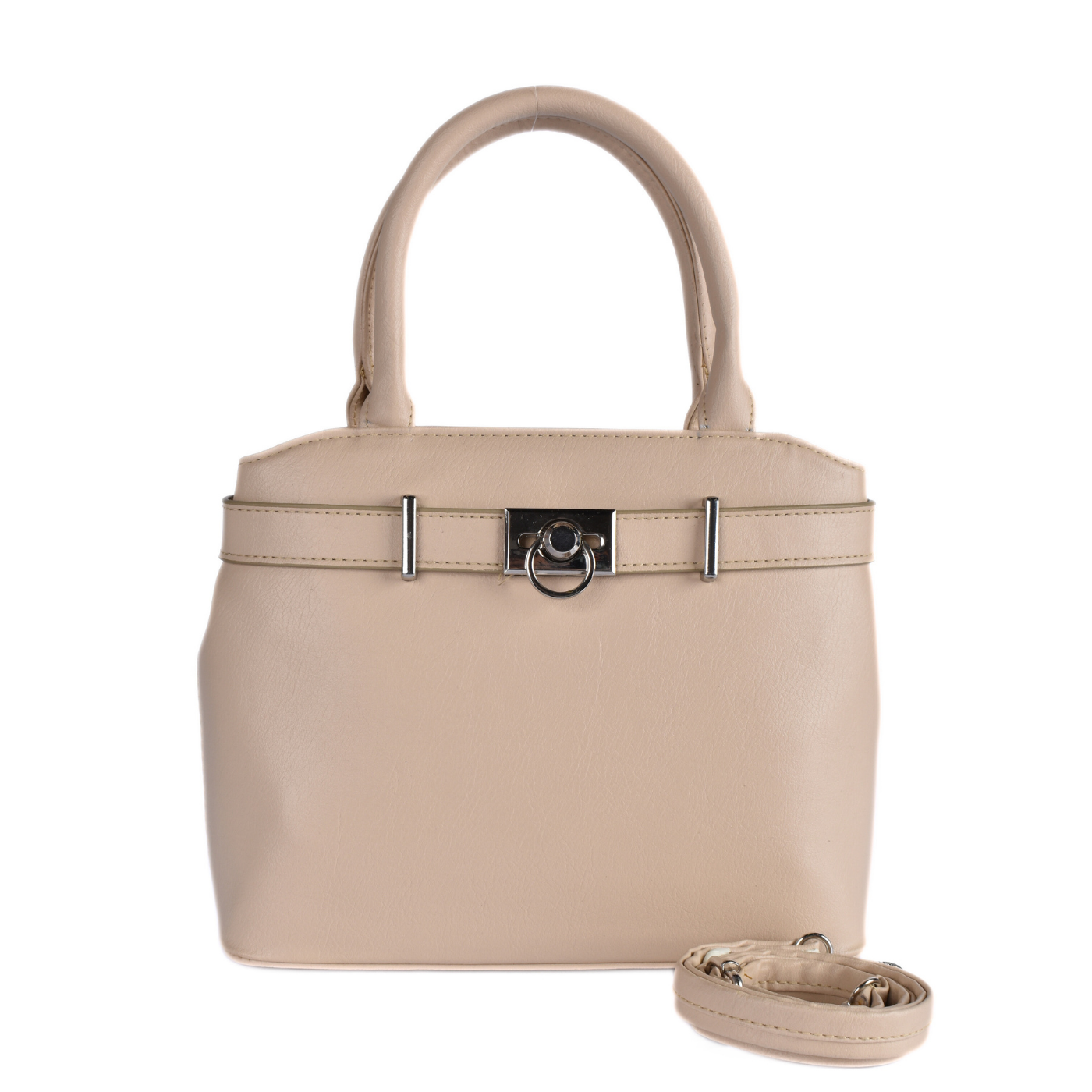 Classic Structured Handbag Beige Melouk