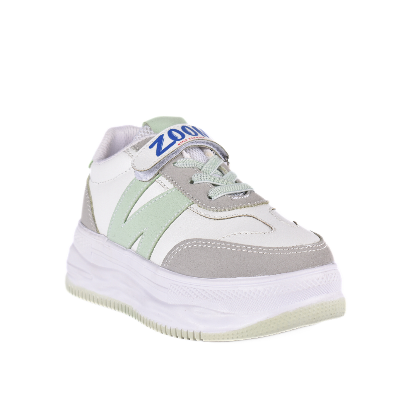 Embossed Sneakers Kids With Details Green 67 30S Melouk
