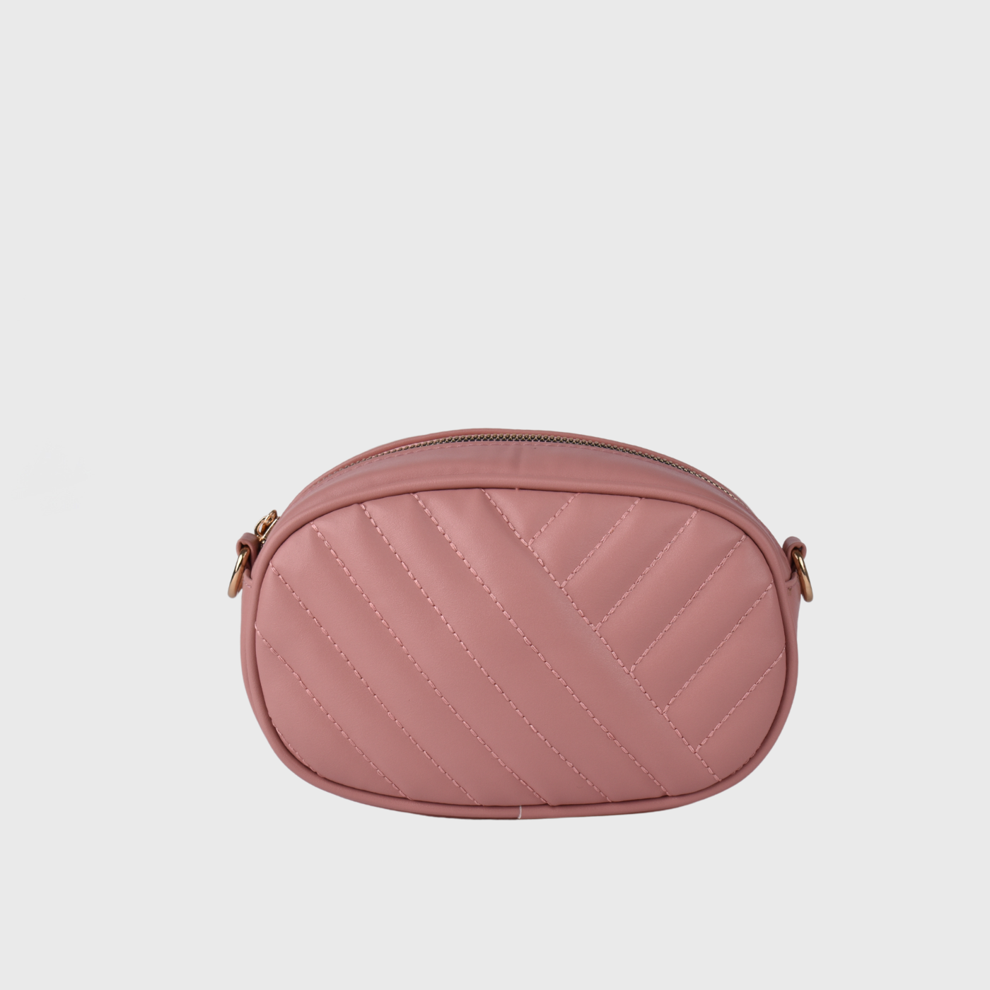 Light Pink Mini Leather Cross Body Bag Melouk