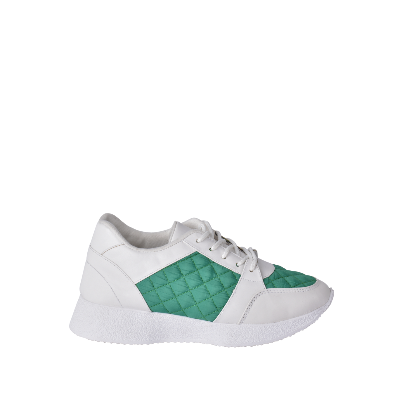 Fashionable Sneaker With Trims green Melouk