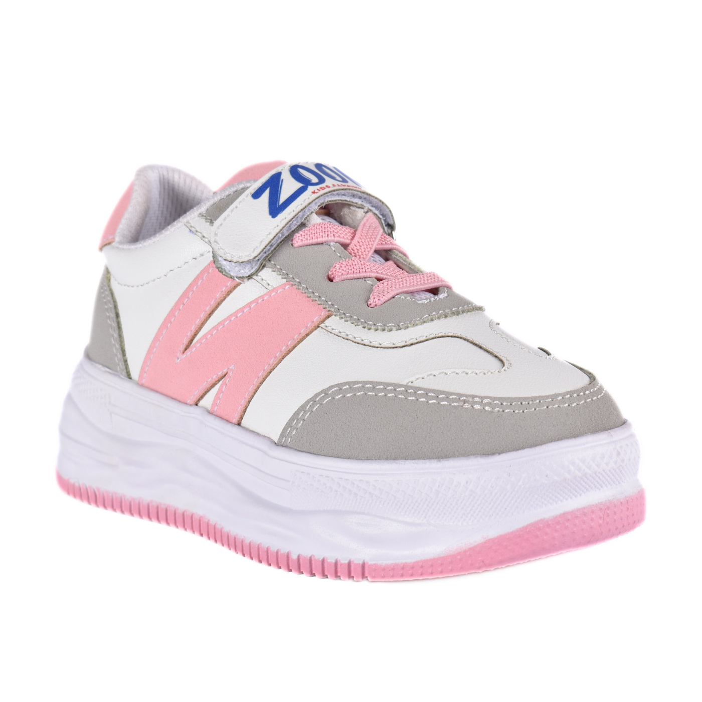 Embossed Sneakers Kids With Details Pink 67 30S Melouk