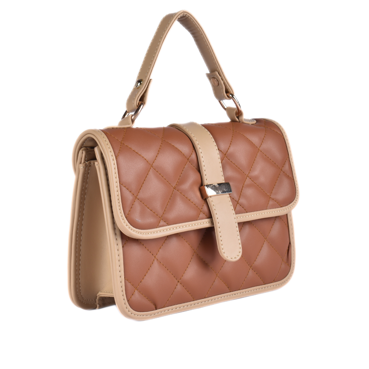 Leather Cross Body Bag Coffee Melouk