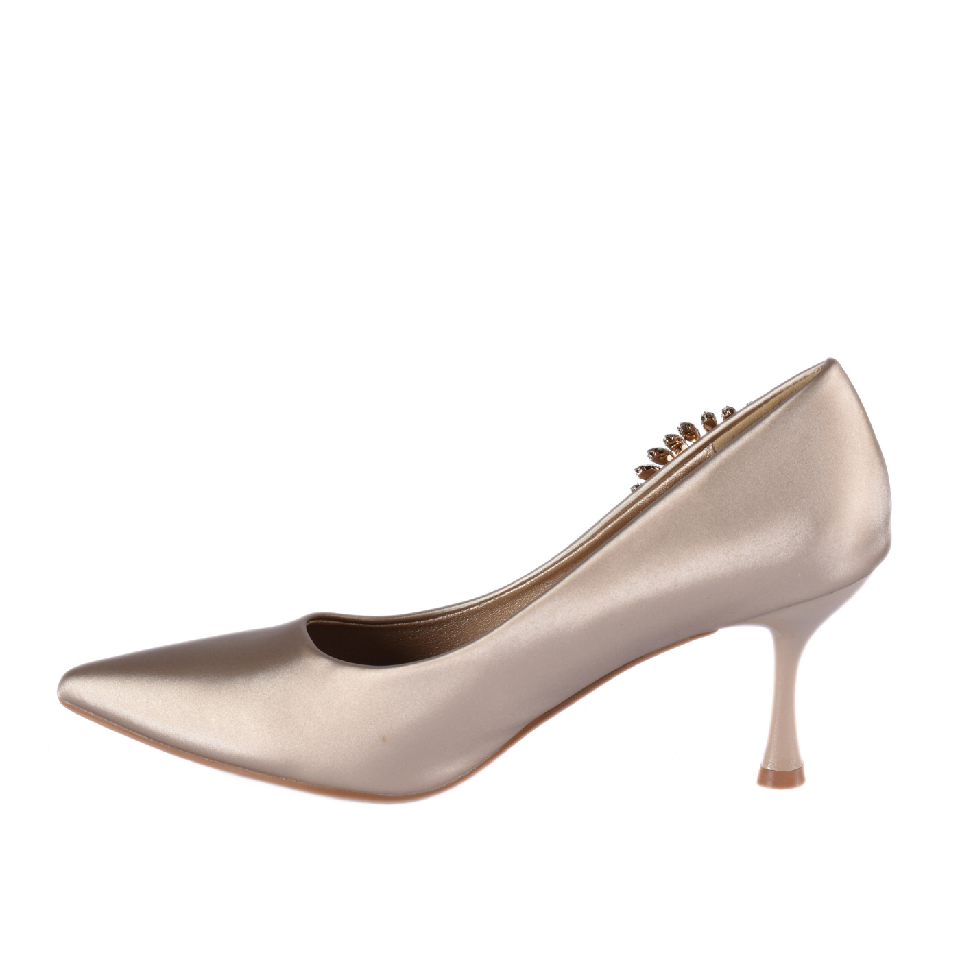 Pointed Pumps With Decorative Buckle