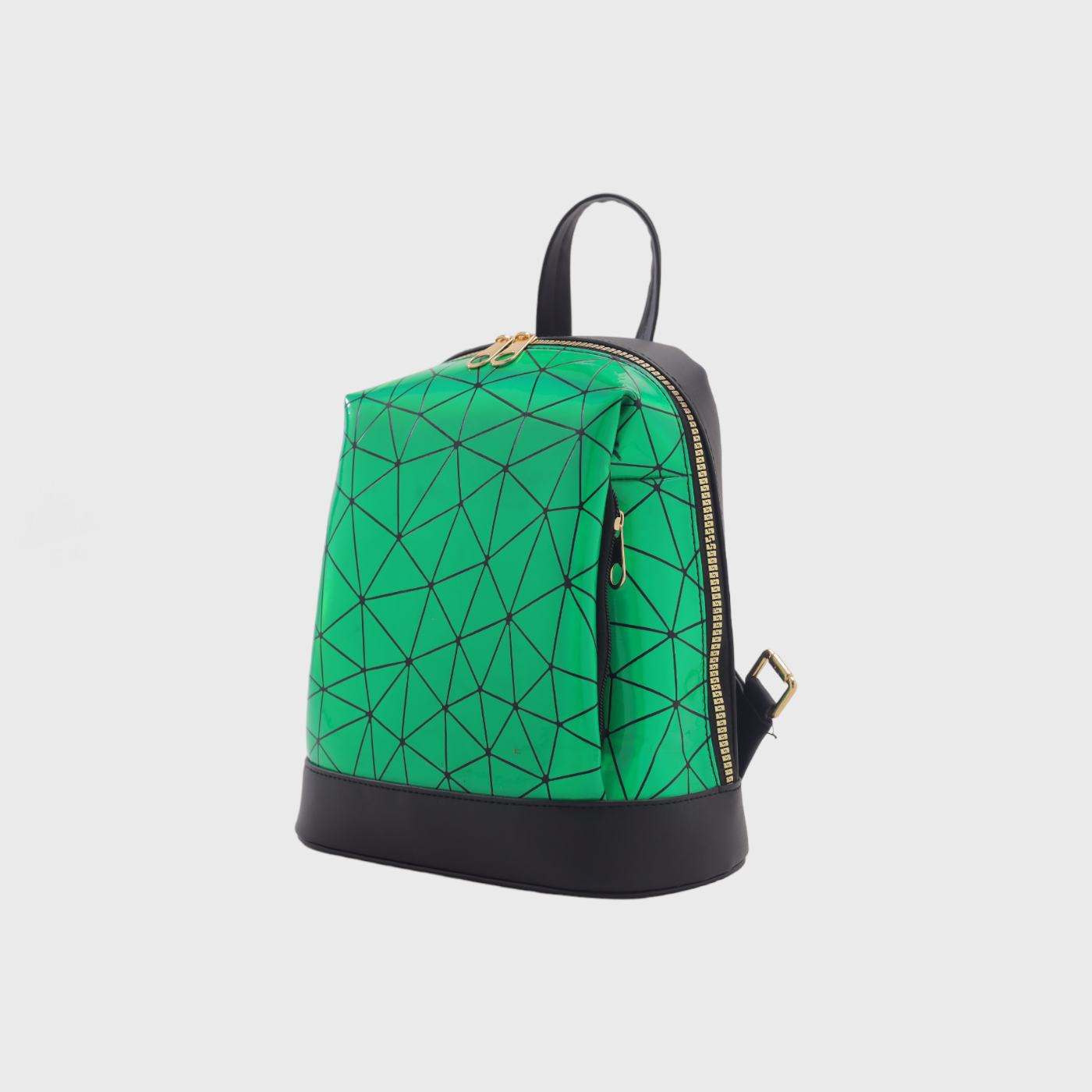 Backpack Leather Bag Green