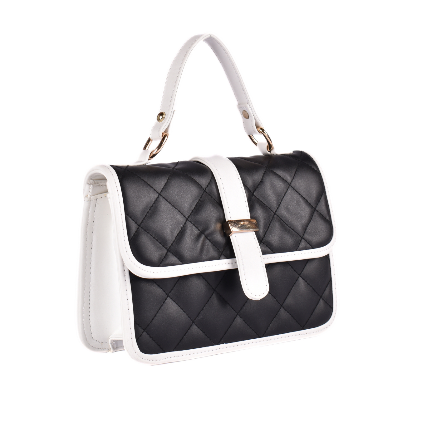 Leather Cross Body Bag Black Melouk