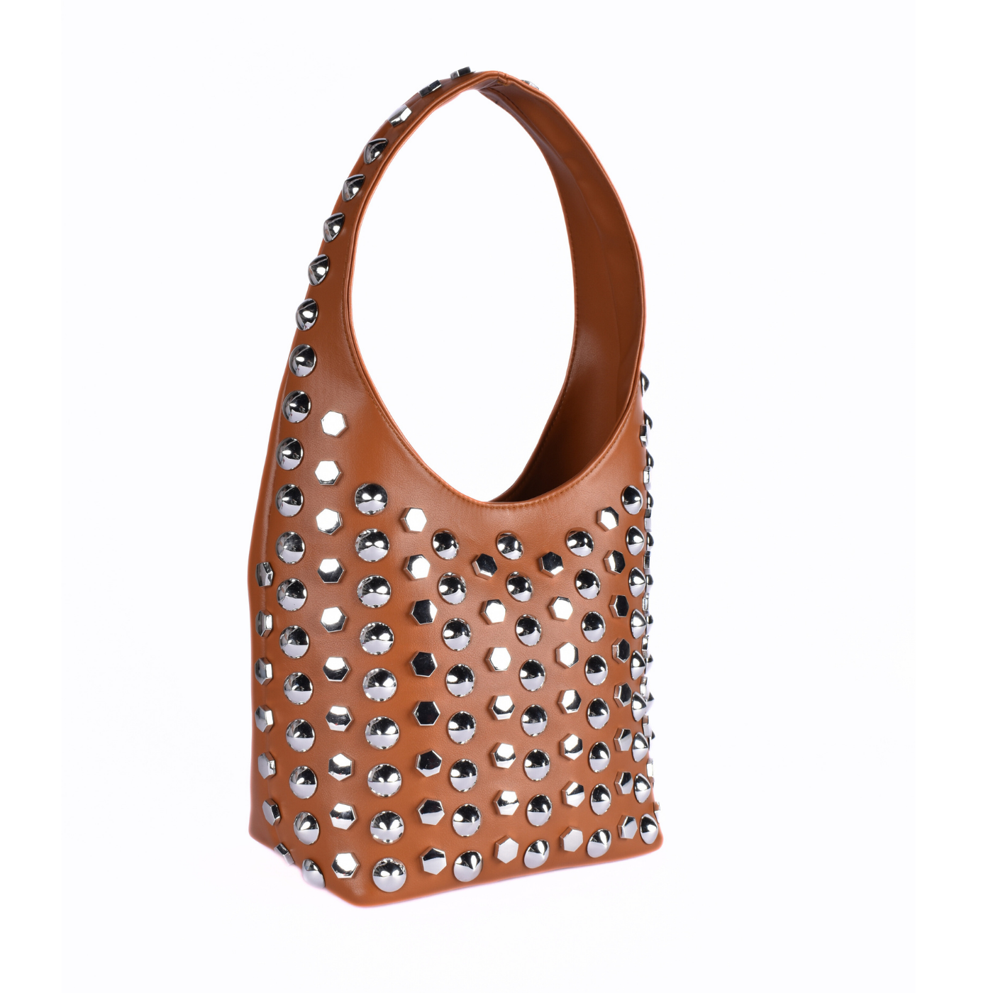 Strass Shoulder Bag With Details Havana Melouk