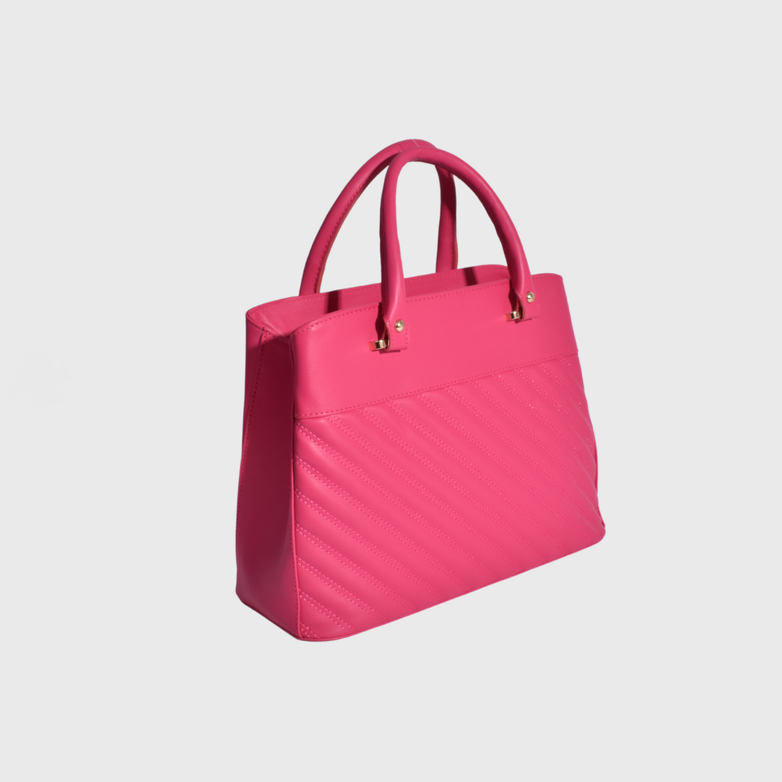 Fuchsia Classic Leather Handbag