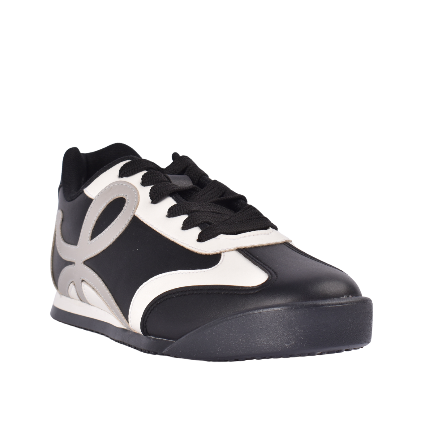 Casual Sneakers with Stripes with details Black