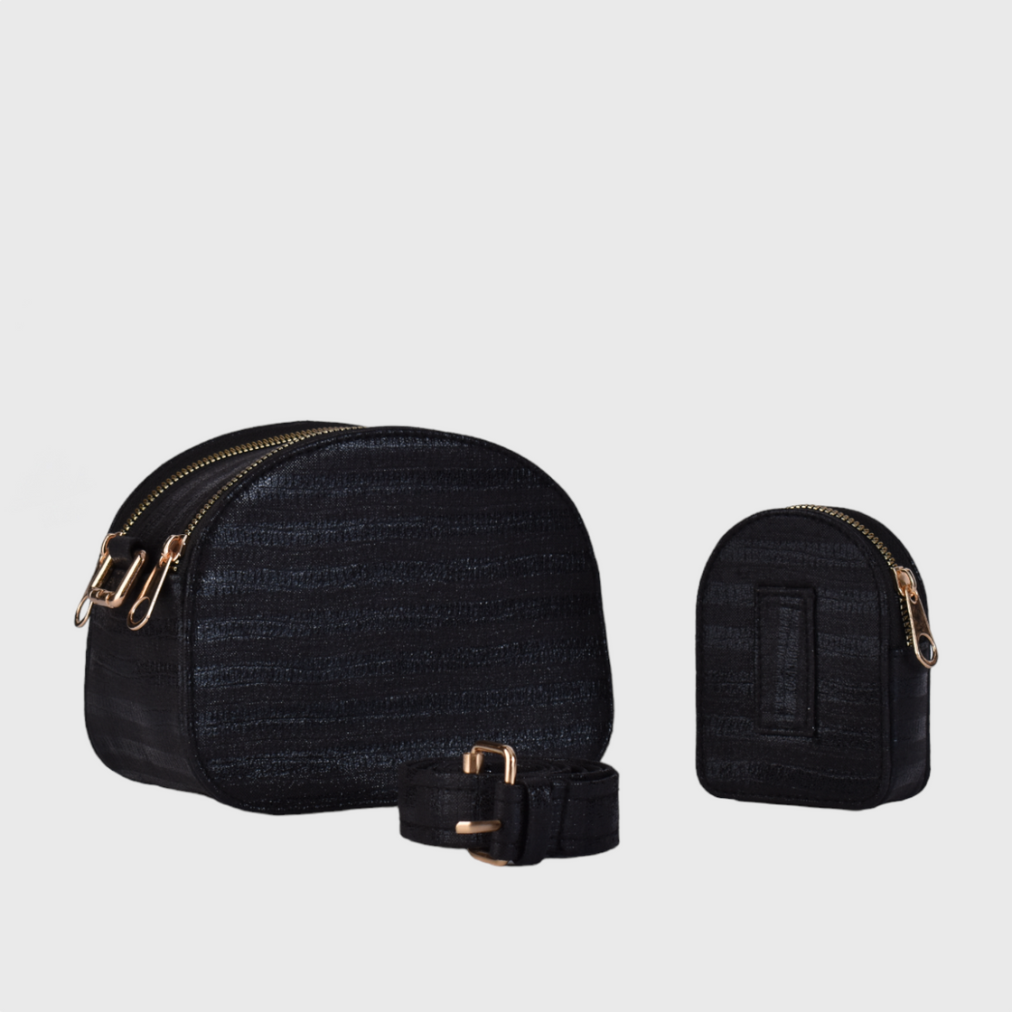 Waist & Cross Body-Black