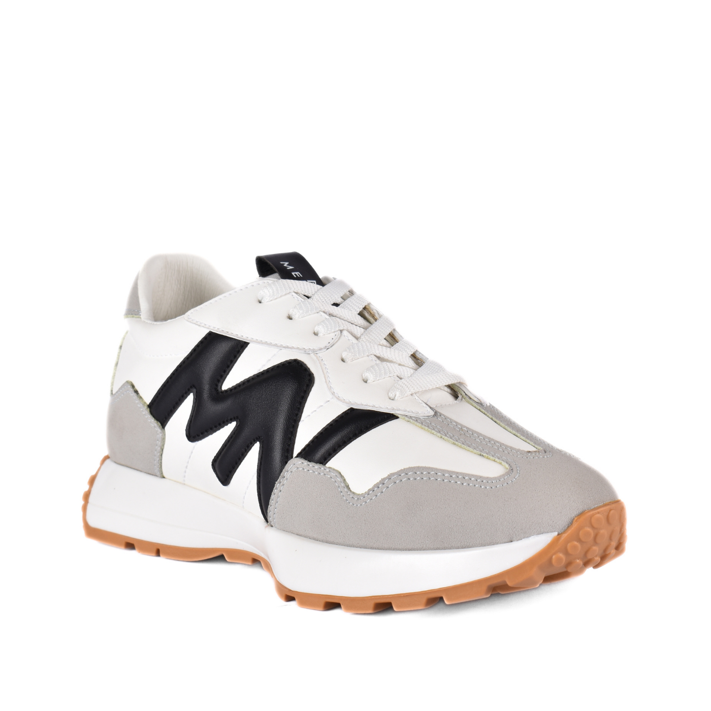 Fashionable Sneaker With Trims Black Melouk