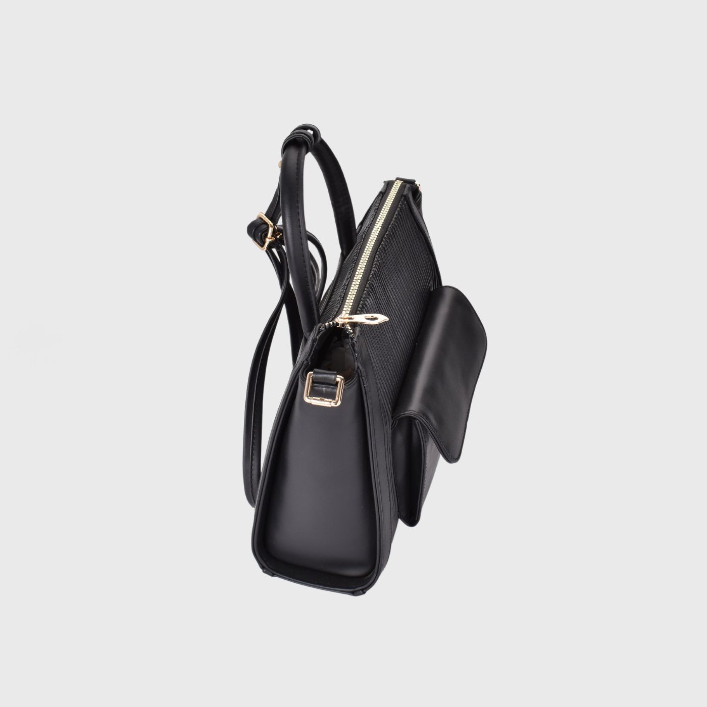 Black Leather Backpack Bag