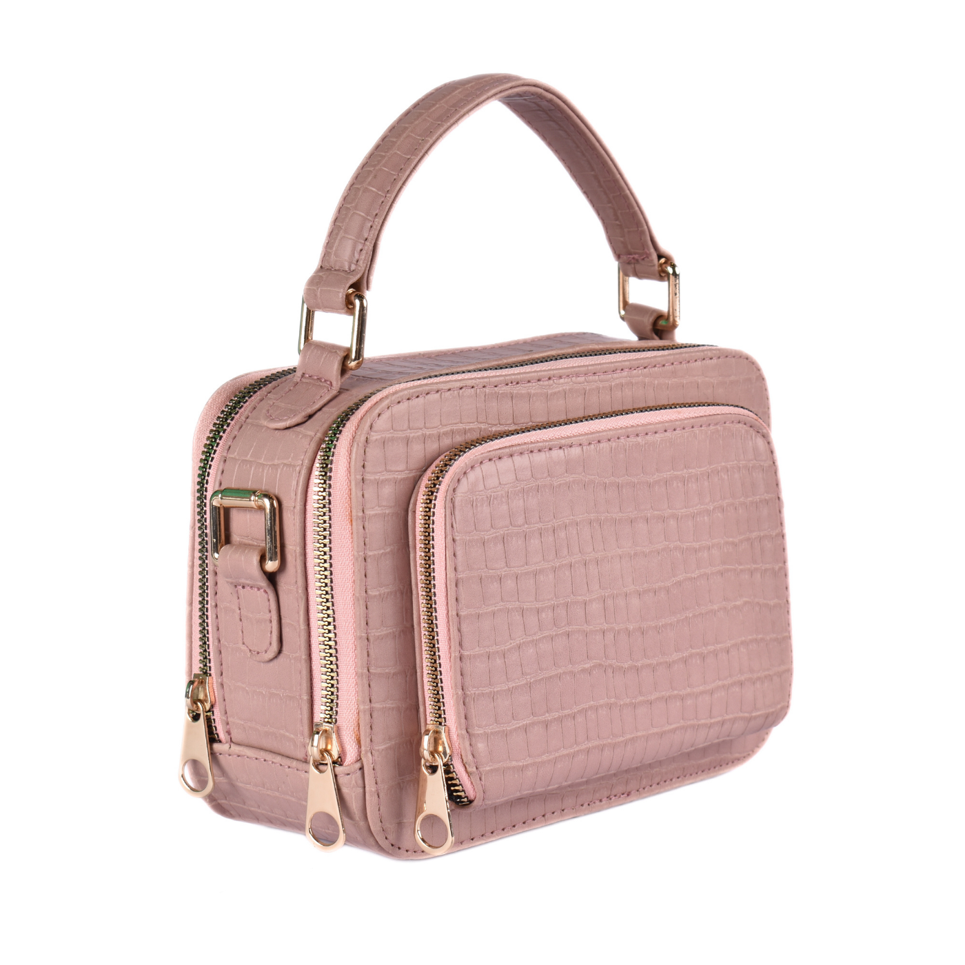 Leather Cross Body Bag With Zipper Melouk