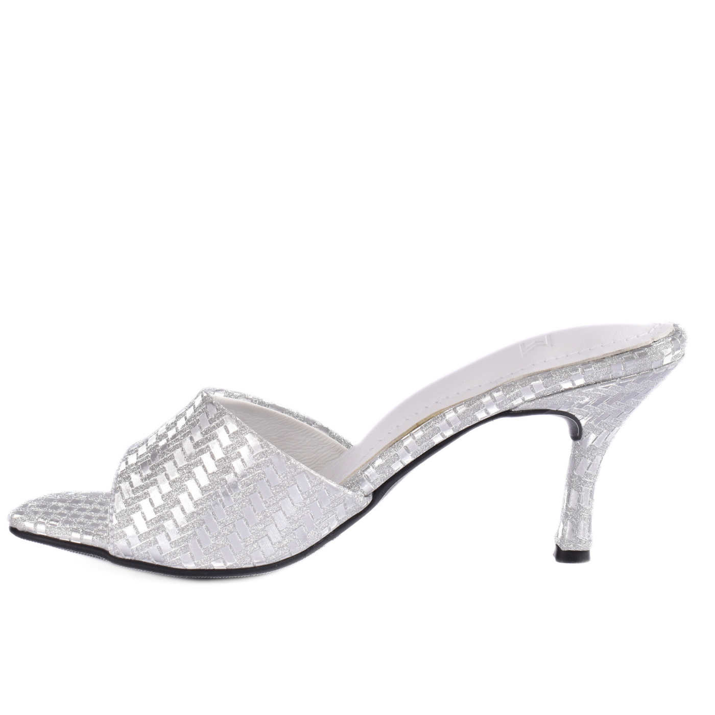 Elegant High Heel Sandal With Sparkling Finish Melouk