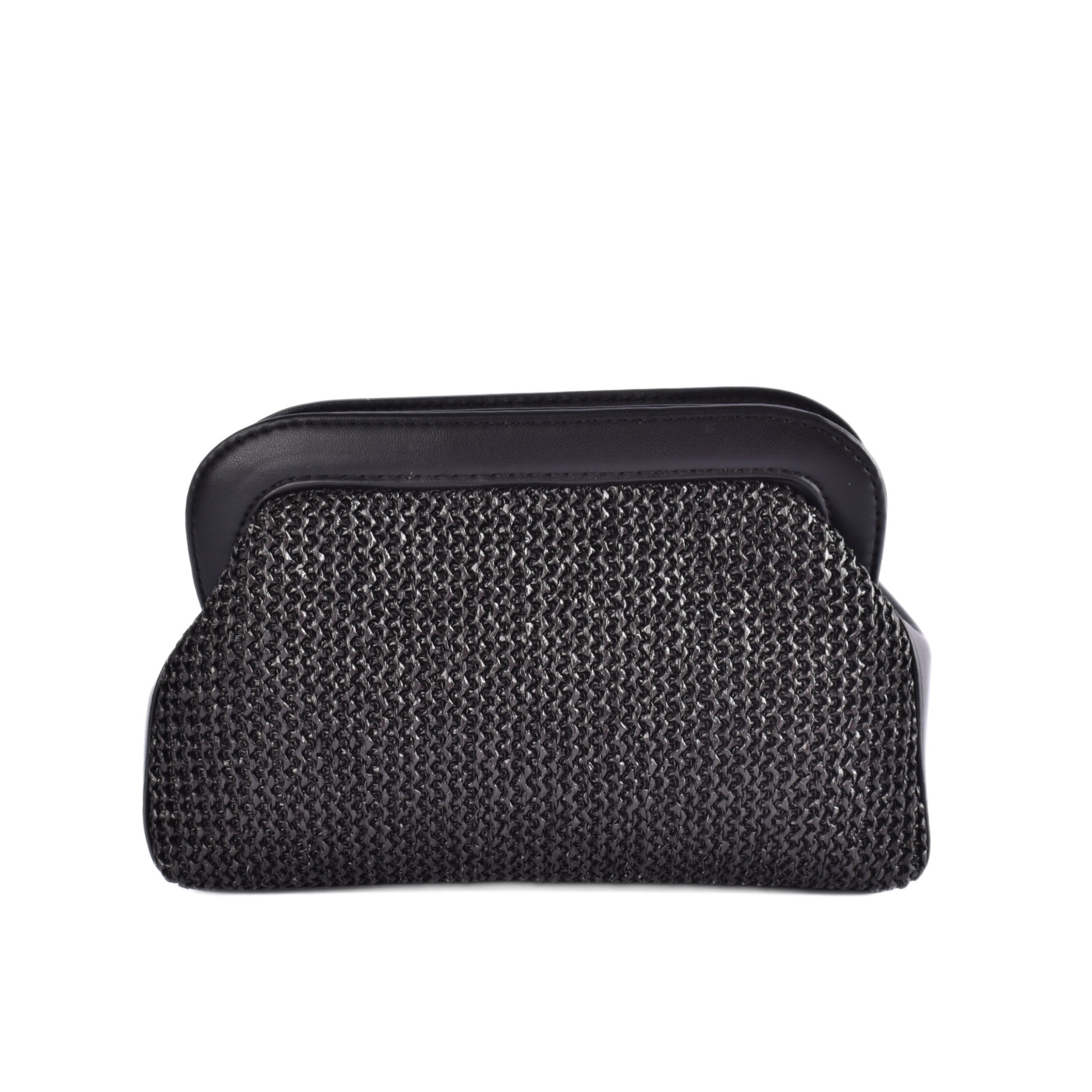 Chic Textured Clutch Black Melouk