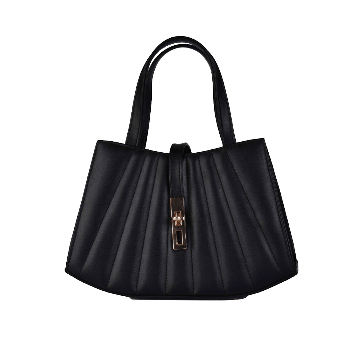 Leather Handbag With Handle Black Melouk
