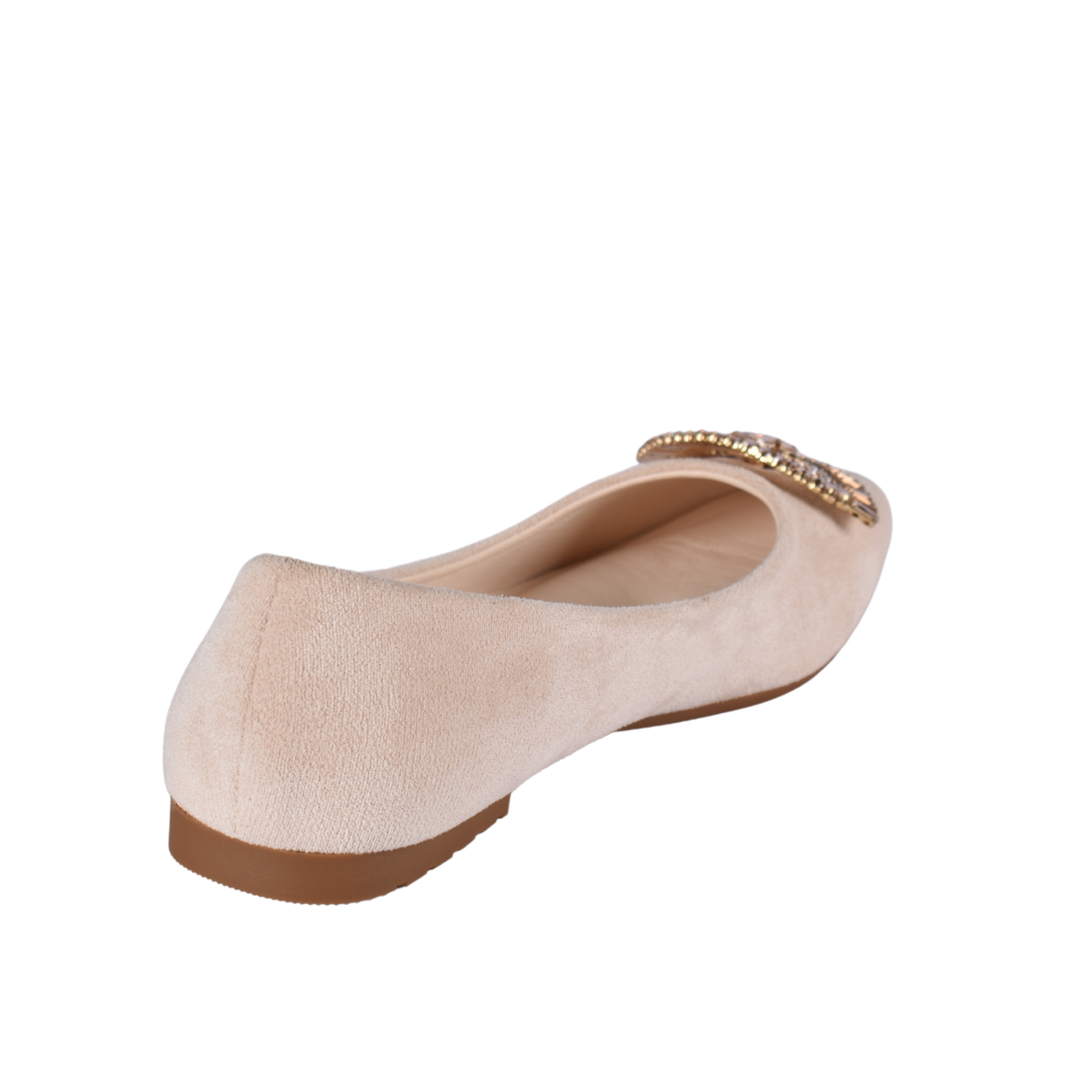 Tudded Throat Slip On Leather Flats Melouk