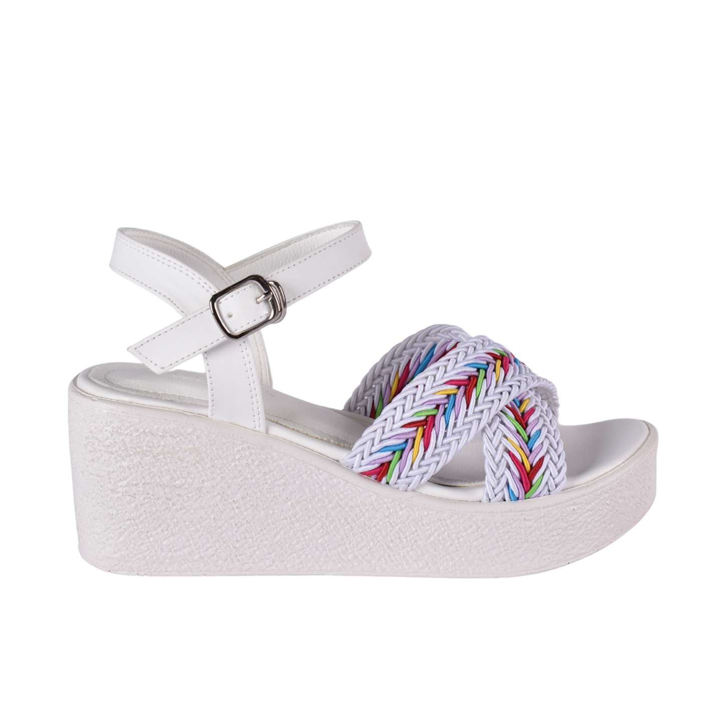 Elegant Cross-Strap Sandal Featuring A Beautifully Embellished Strap Melouk