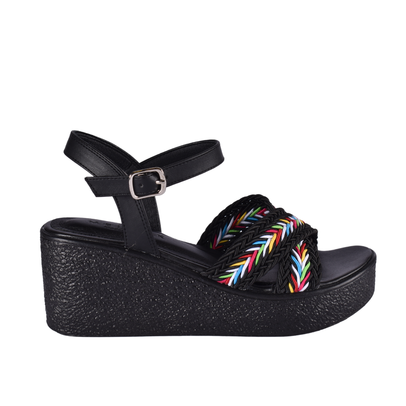 Elegant Cross-Strap Sandal Featuring A Beautifully Embellished Strap Melouk