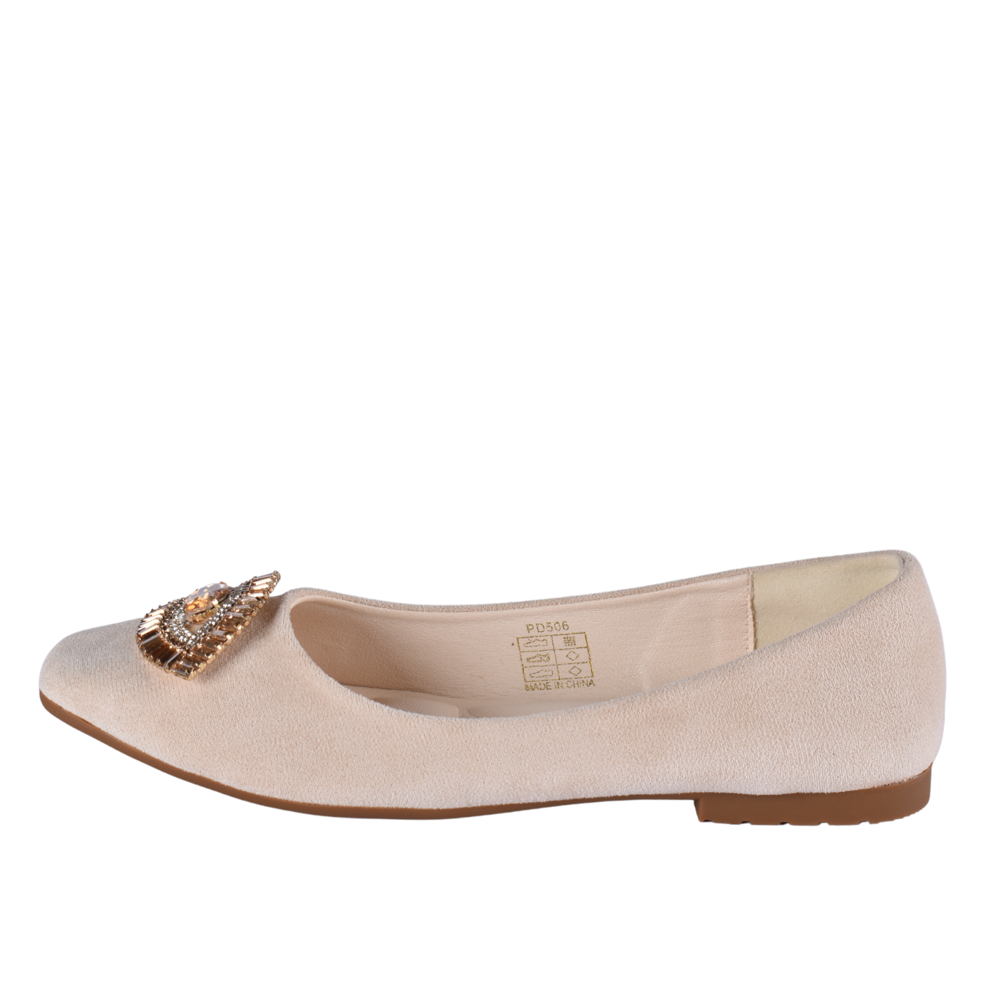 Tudded Throat Slip On Leather Flats Melouk