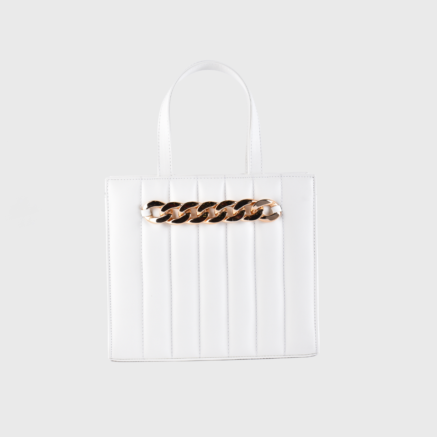 Chain Bag Leather Handbag White Melouk