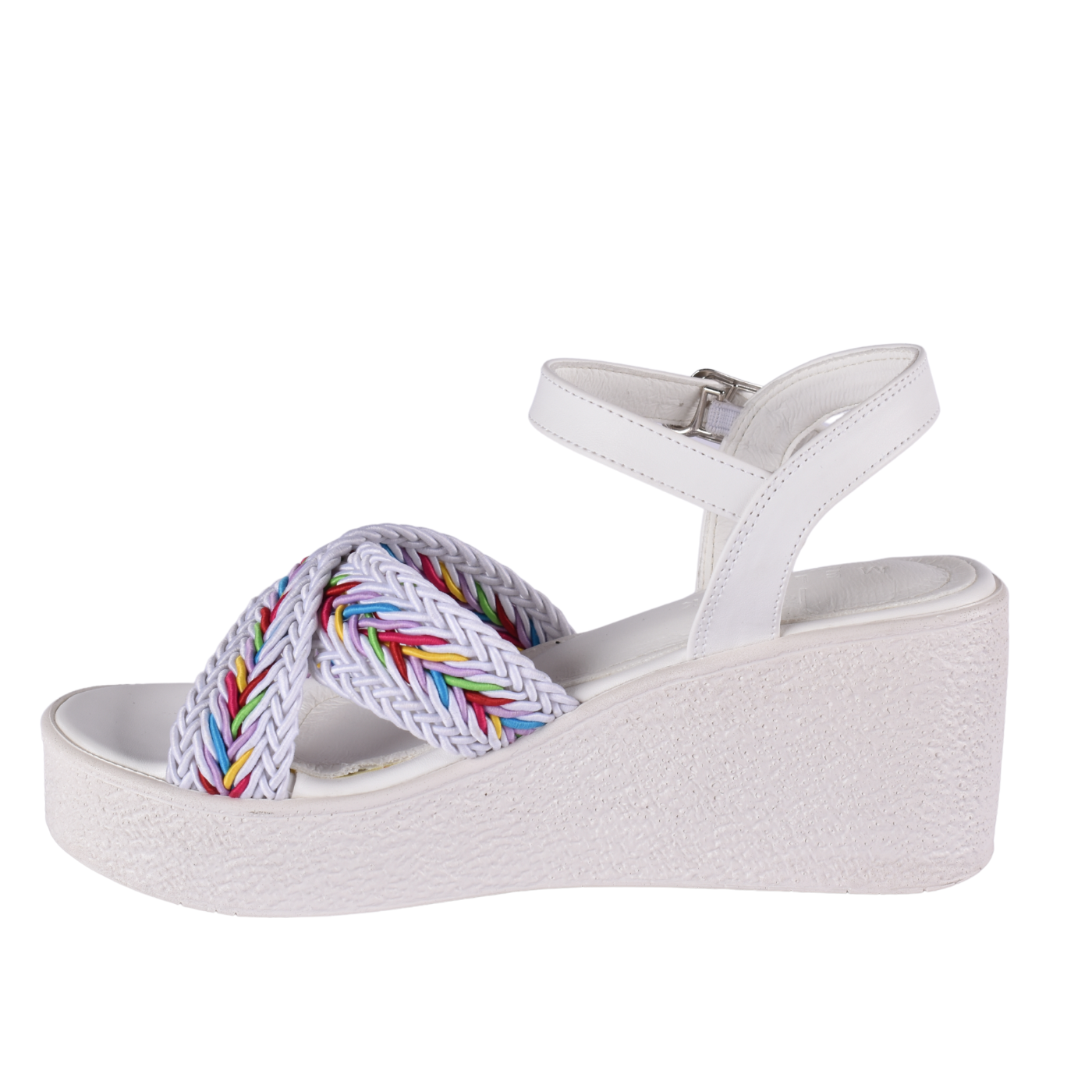 Elegant Cross-Strap Sandal Featuring A Beautifully Embellished Strap Melouk