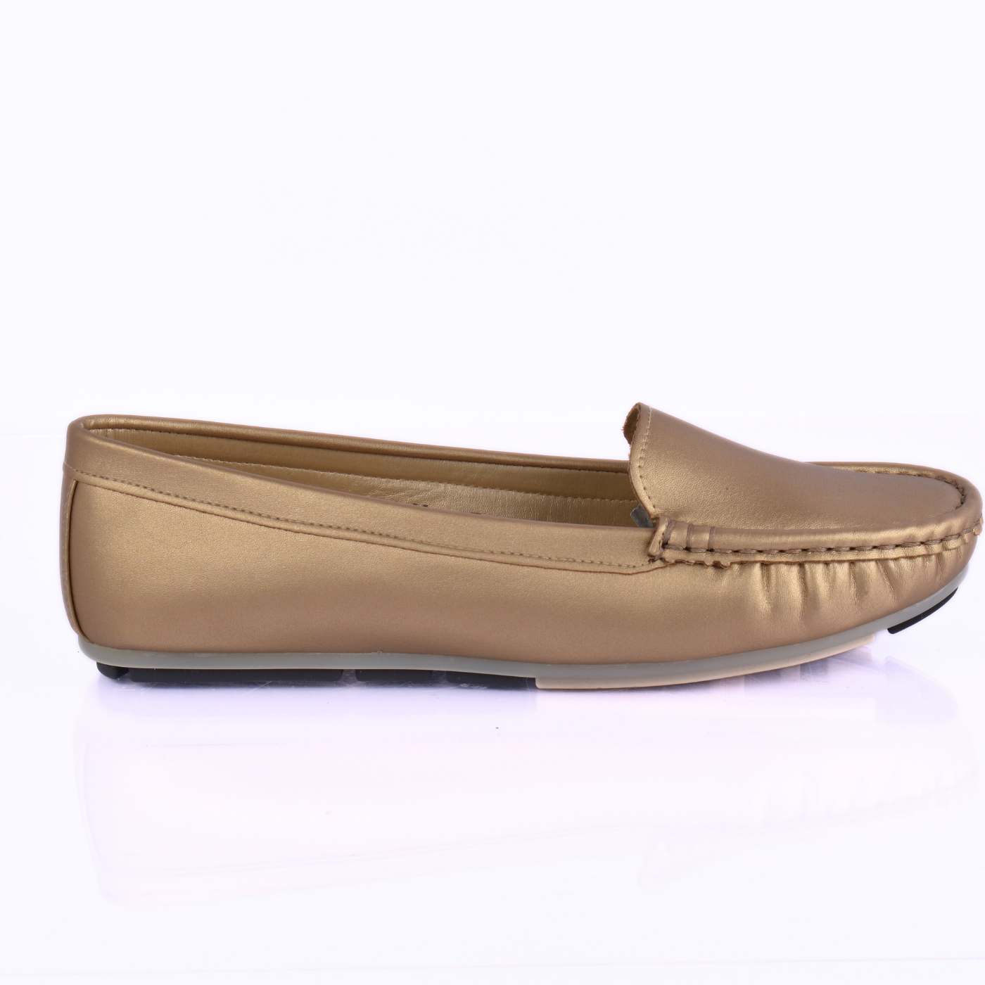 Everyday Leather Slip On Shoe Gold Melouk