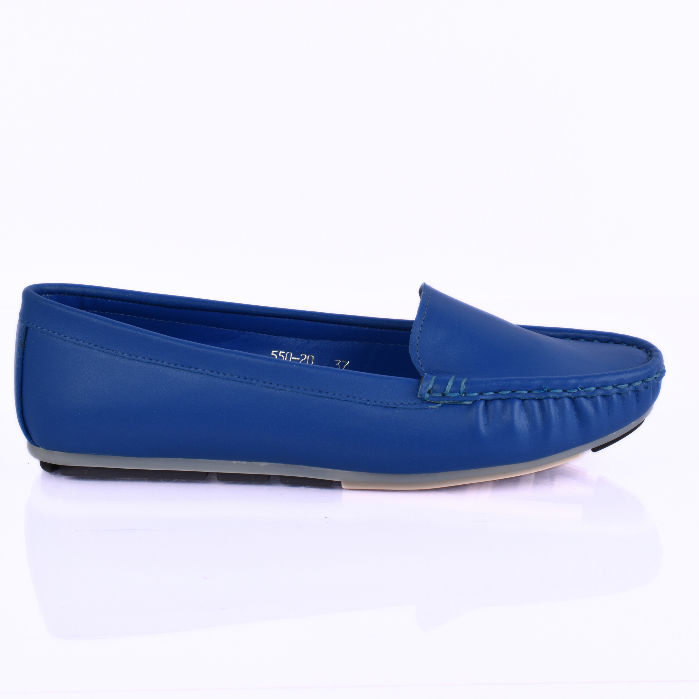Everyday Leather Slip On Shoe Blue Melouk