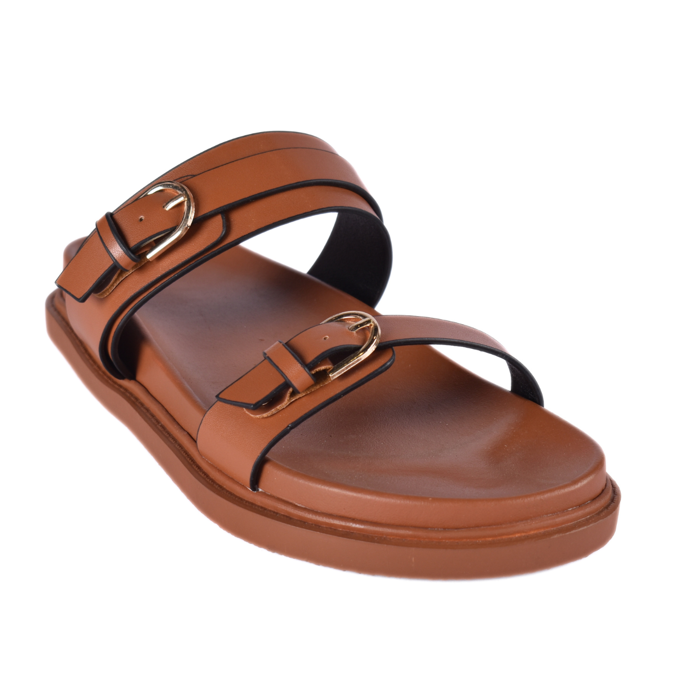 Straps Flat Slippers With Details Havana Melouk
