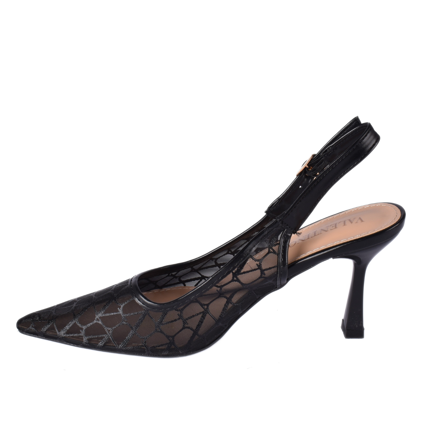 Mesh Slingback Heel With Pointed Toe Melouk