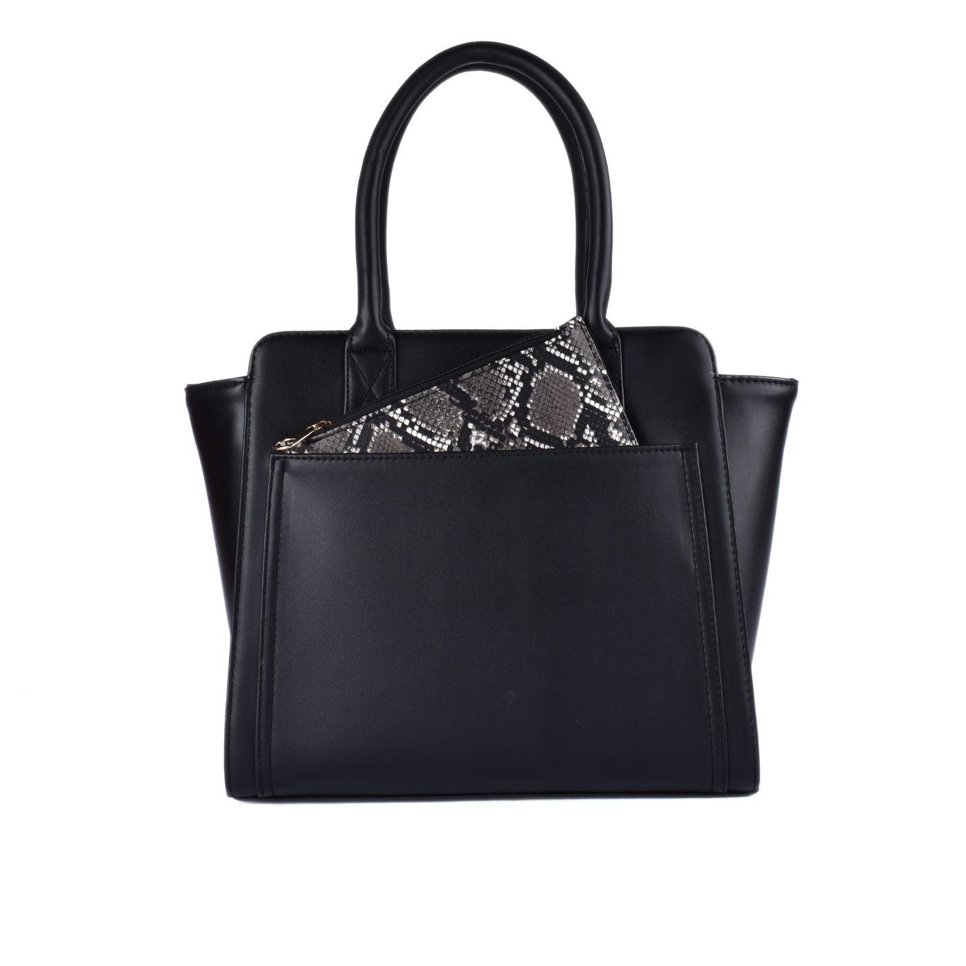Leather Handbag with pocket