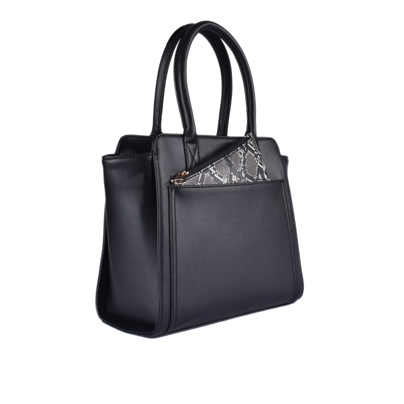 Leather Handbag with pocket