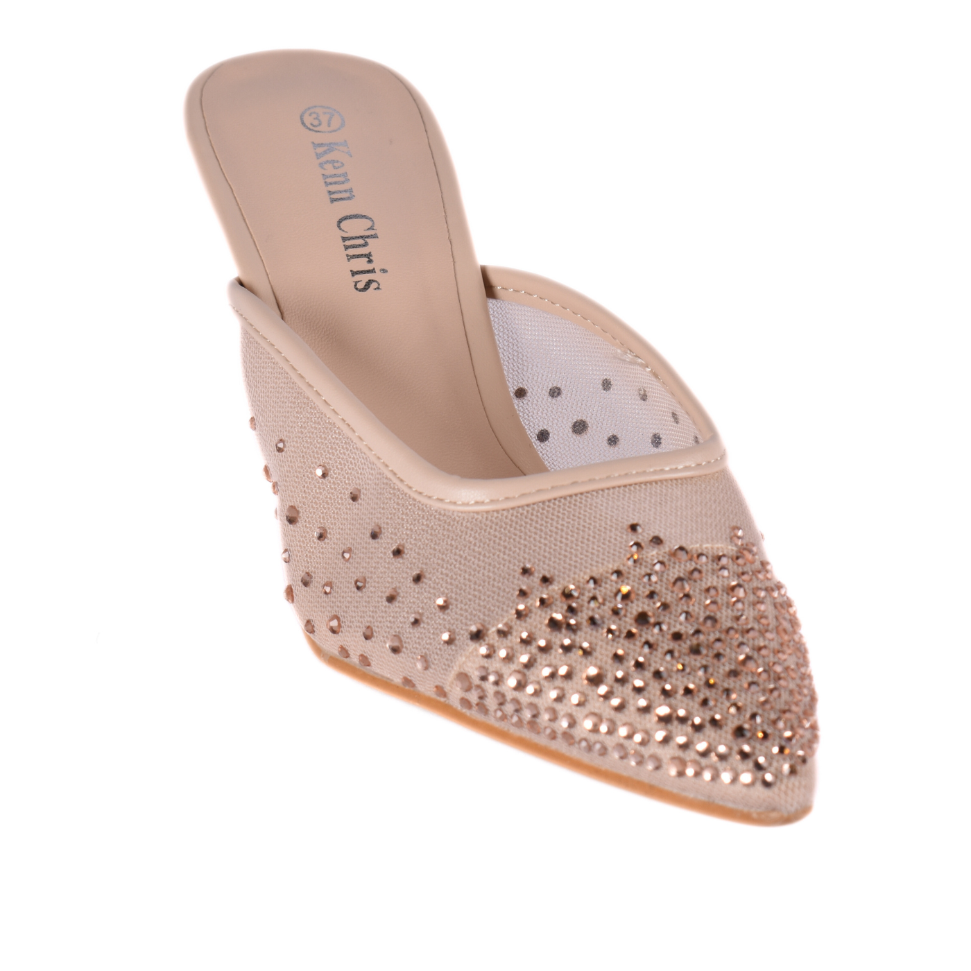 Prominent Slingback Heels Beige Melouk