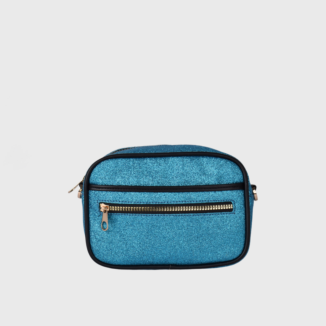 Blue Embossed Mini Cross Body bag