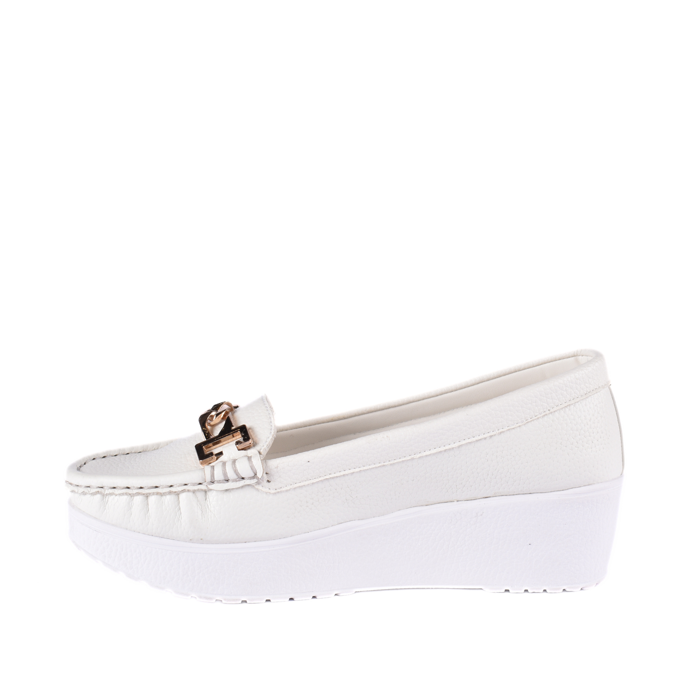 Basic Leather Shoe with Elastic Side