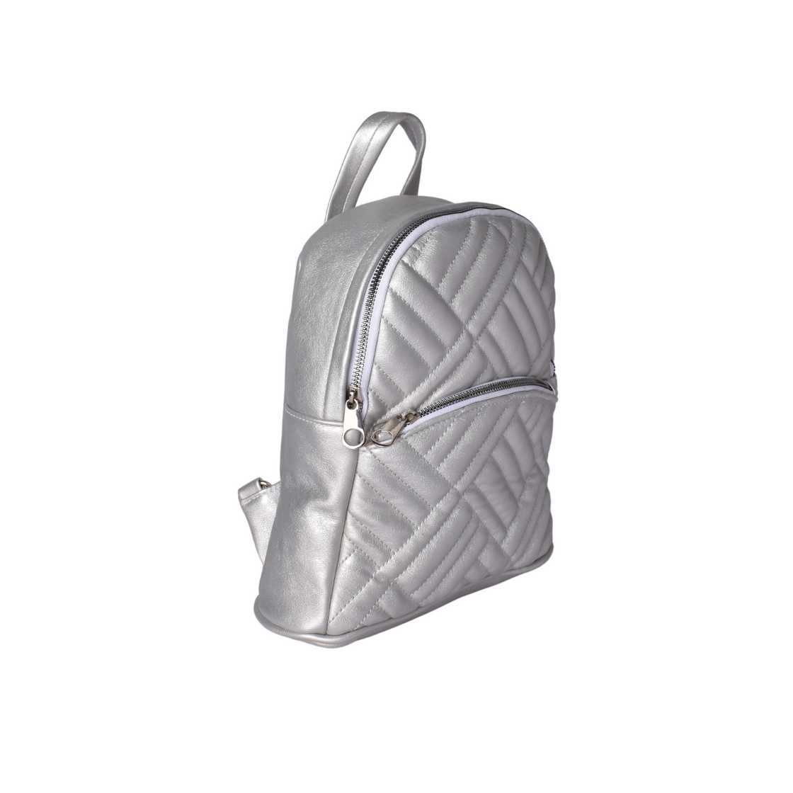 Quilted Leather Backpack Bag